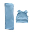 Baby Boss ME Organic Bamboo Swaddle & Beanie Set Blue