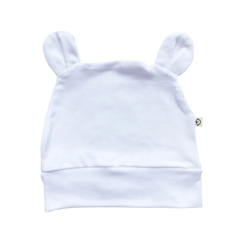 Baby Boss ME Organic Bamboo Swaddle & Beanie Set White