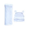 Baby Boss ME Organic Bamboo Swaddle & Beanie Set White