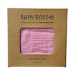 Baby Boss ME Organic Muslin Cotton Baby Hooded Towel (90X90 cm) Pink