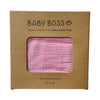 Baby Boss ME Organic Muslin Cotton Baby Hooded Towel (90X90 cm) Pink