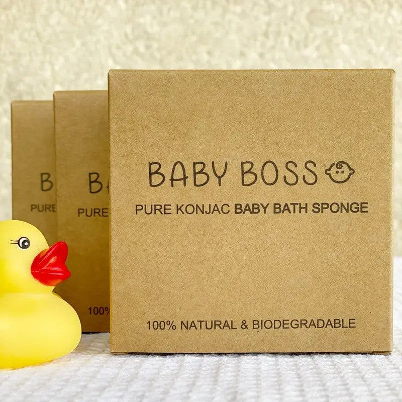 Baby Boss ME Pure Konjac Bath Sponge White