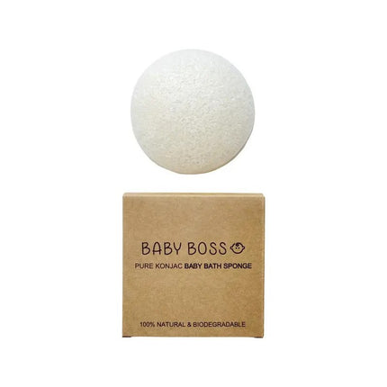 Baby Boss ME Pure Konjac Bath Sponge White