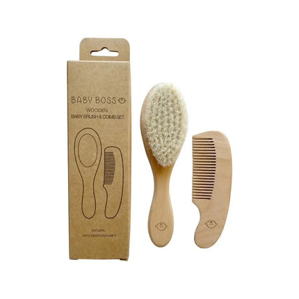 Baby Boss ME Wooden Baby Brush & Comb Set