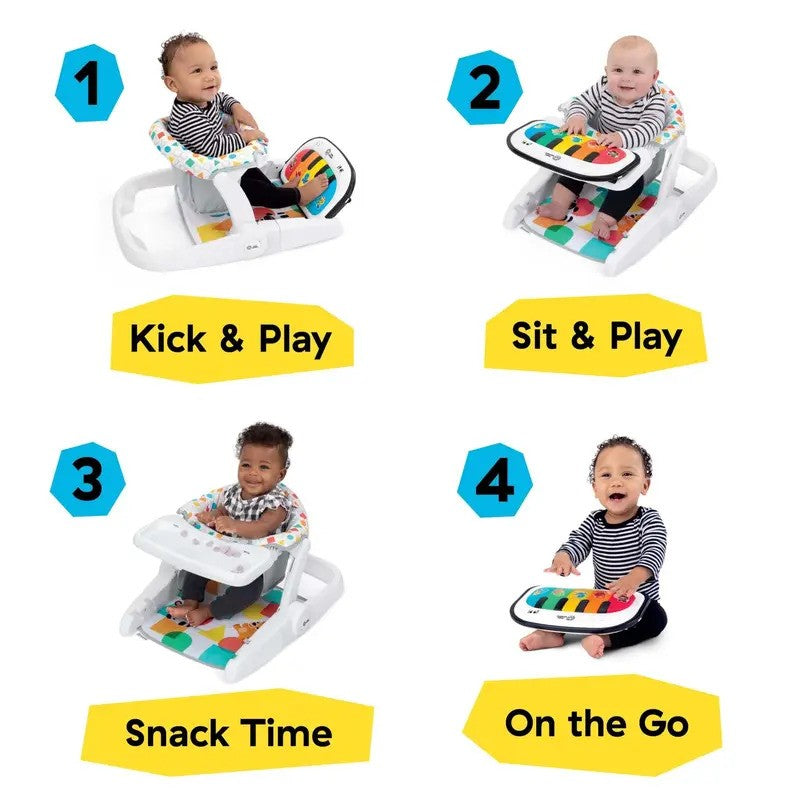Baby Einstein 4-In-1 Tappin Tunes Learn To Sit Music & Languange Floor Seat (4-30M)