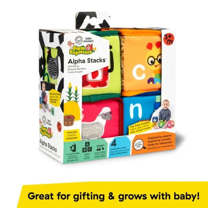 Baby Einstein Alpha Stacks Soft Blocks (3M - Plus)