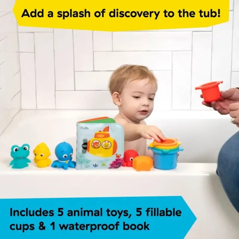 Baby Einstein Opuss Bath Pals 11-Pieces Bath Gift Set (3M-Plus)
