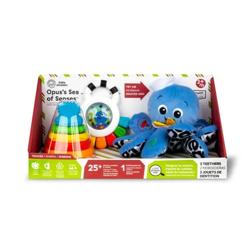 Baby Einstein Opuss Sea Of Senses 3-Pieces Gift Set (0M-Plus)