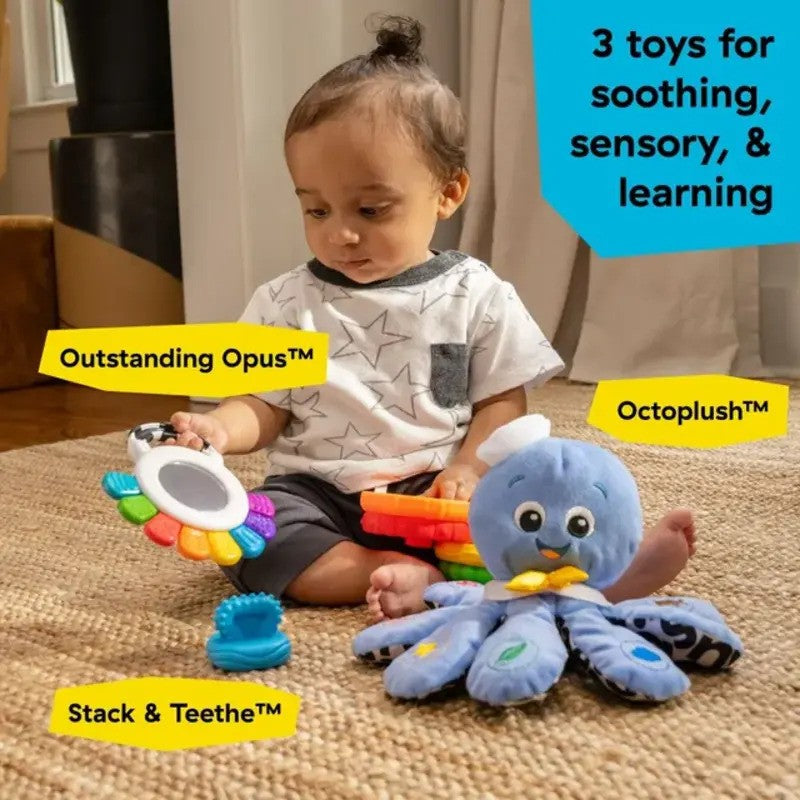 Baby Einstein Opuss Sea Of Senses 3-Pieces Gift Set (0M-Plus)