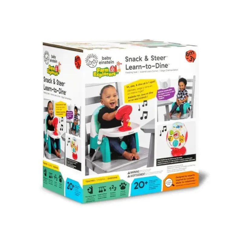 Baby Einstein Snack & Steer Learn to Dine Feeding Seat (6m-3yrs)