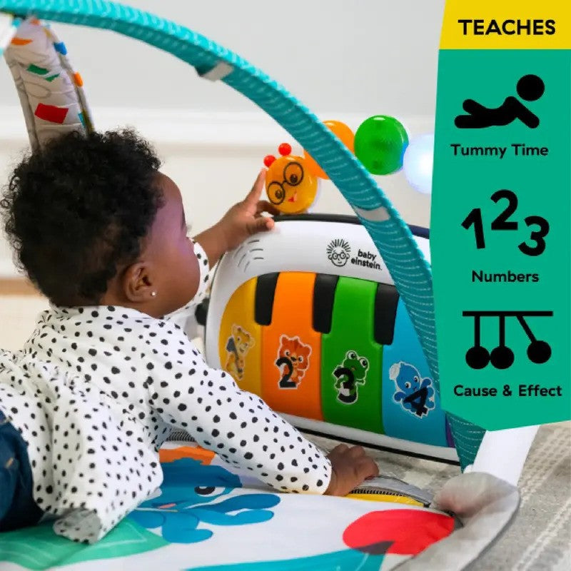 Baby Einstein 4-in-1 Kickin Tunes Musical Meadow Music & Language Discovery Gym (0M-Plus)