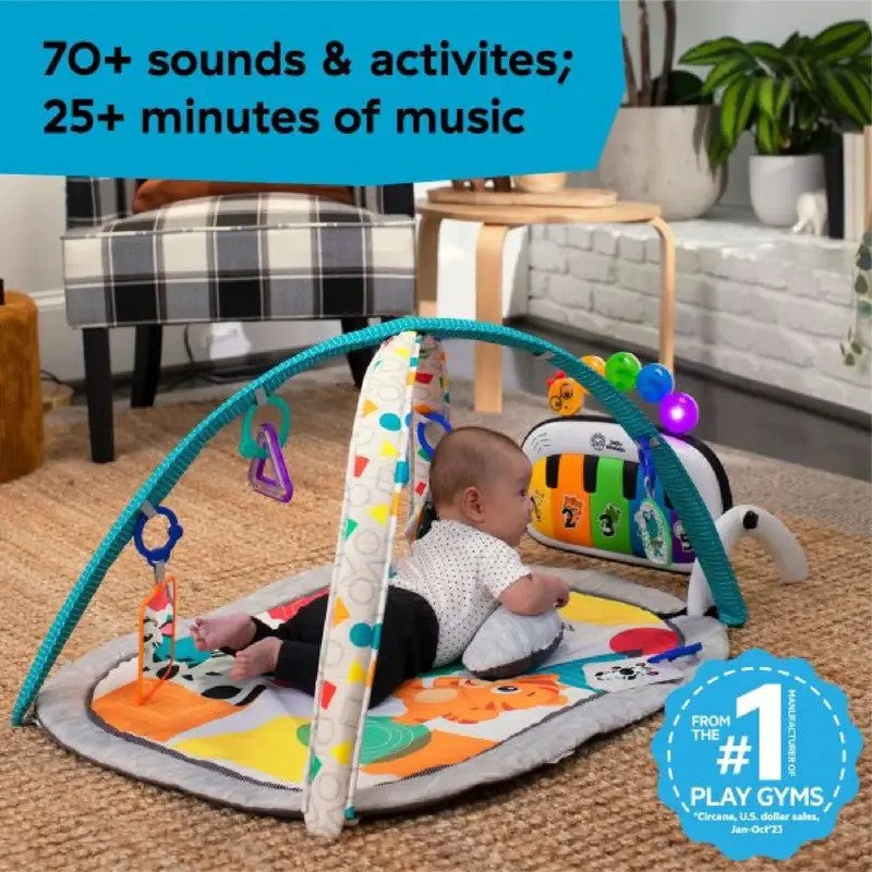 Baby Einstein 4-in-1 Kickin Tunes Musical Meadow Music & Language Discovery Gym (0M-Plus)