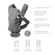Babybjorn Baby Carrier Mini 3D Jersey Charcoal Grey