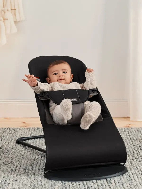 Babybjorn Bouncer Balance Soft Woven Black/Dark grey