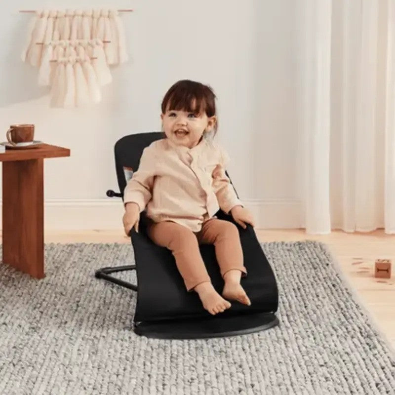 Babybjorn Bouncer Balance Soft Woven Black/Dark grey