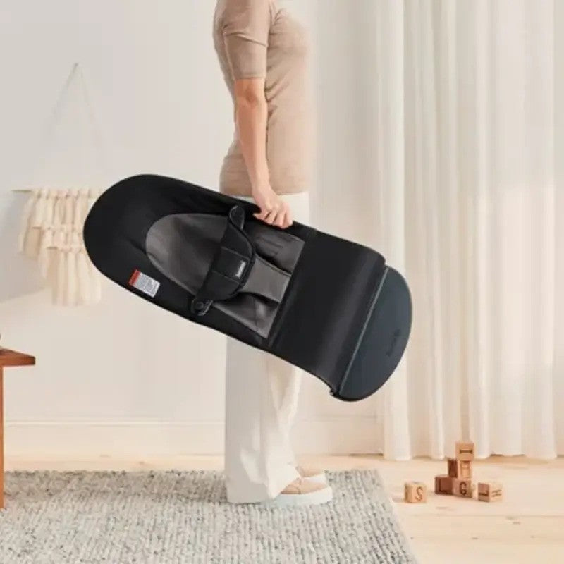 Babybjorn Bouncer Balance Soft Woven Black/Dark grey