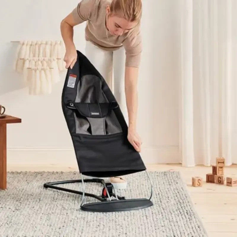 Babybjorn Bouncer Balance Soft Woven Black/Dark grey