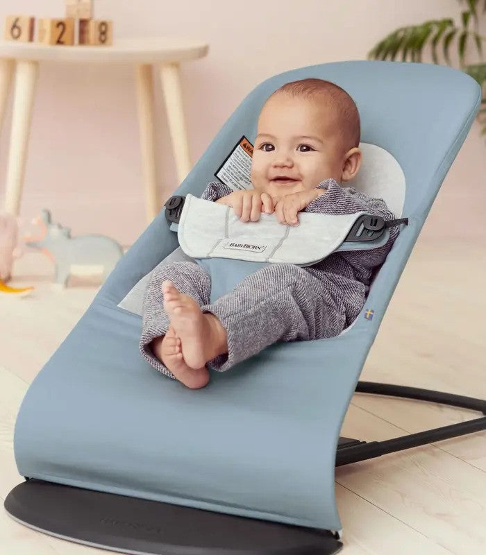 Babybjorn Bouncer Balance Soft Woven/Jersey - Blue/Grey