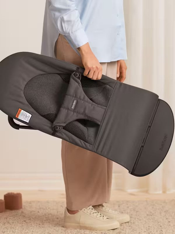 Babybjorn Bouncer Balance Soft Woven Jersey Tri Fabric Dark Grey