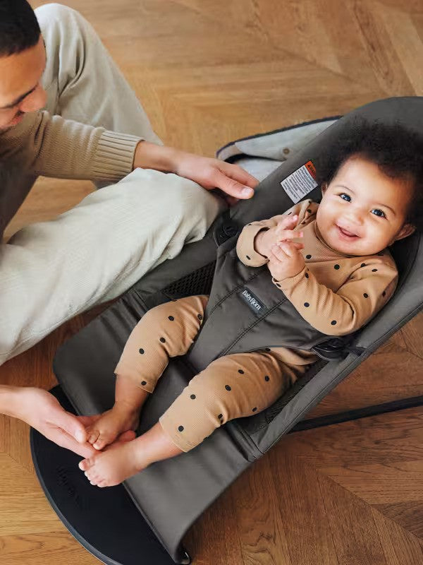 Babybjorn Bouncer Balance Soft Woven Jersey Tri Fabric Dark Grey