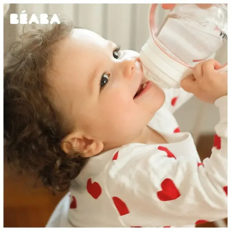 Beaba 2-in-1 Learning Bottle 210ml Sage Green