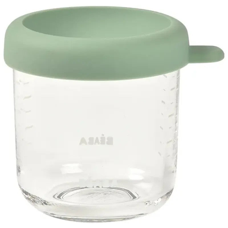 Beaba Conservative Glass Jars 250ML Sage Green
