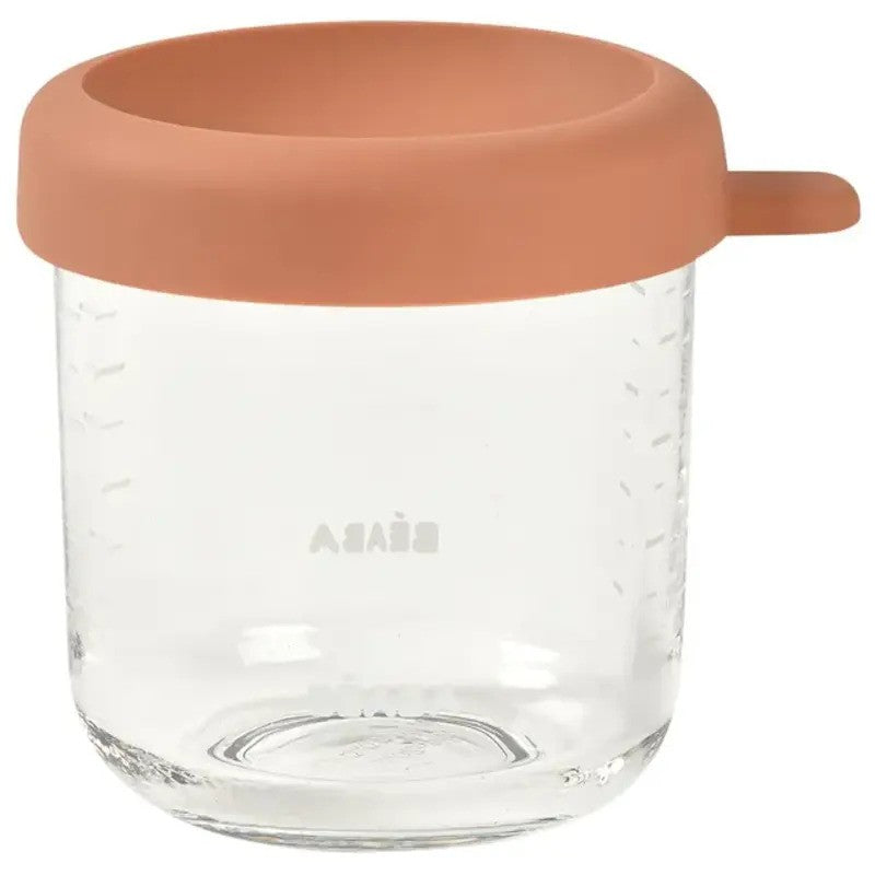 Beaba Conservative Glass Jars 250ML Terracotta