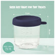 Beaba Conservative Glass Jars Set Of 2x250ml Night Blue Honey