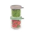 Beaba Conservative Glass Jars Set of 2x250ML Sage Green Gazelle