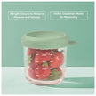Beaba Conservative Glass Jars Set of 2x250ML Sage Green Gazelle