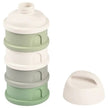 Beaba Formula Milk Container 4 Compartments Cotton White & Sage Green