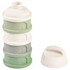 Beaba Formula Milk Container 4 Compartments Cotton White & Sage Green