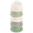 Beaba Formula Milk Container 4 Compartments Cotton White & Sage Green