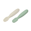 Beaba Silicone Pre-Spoons Set Of 2 Sage Green Velvet Grey