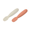 Beaba Silicone Pre-Spoons Set Of 2 Terracotta Velvet Grey