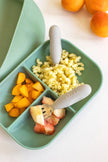 Beaba Stainless Steel Pre-Cutlery Set of 2 Velvet Grey