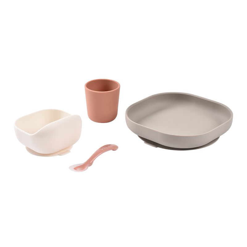 Beaba Silicone Meal Set 4pcs (4M Plus) - Terracotta Gazelle