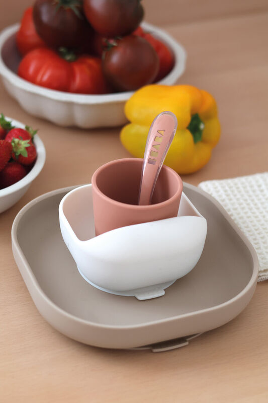 Beaba Silicone Meal Set 4pcs (4M Plus) - Terracotta Gazelle
