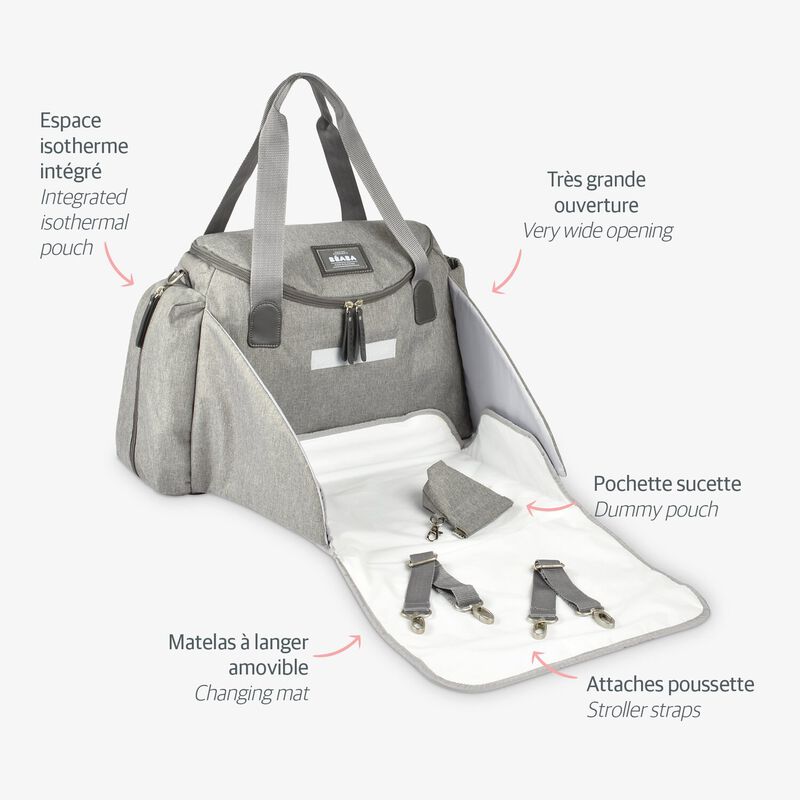 Beaba Sydney II Changing Bag Heather grey