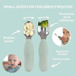 Beaba Stainless Steel Pre-Cutlery Set of 2 Sage Green