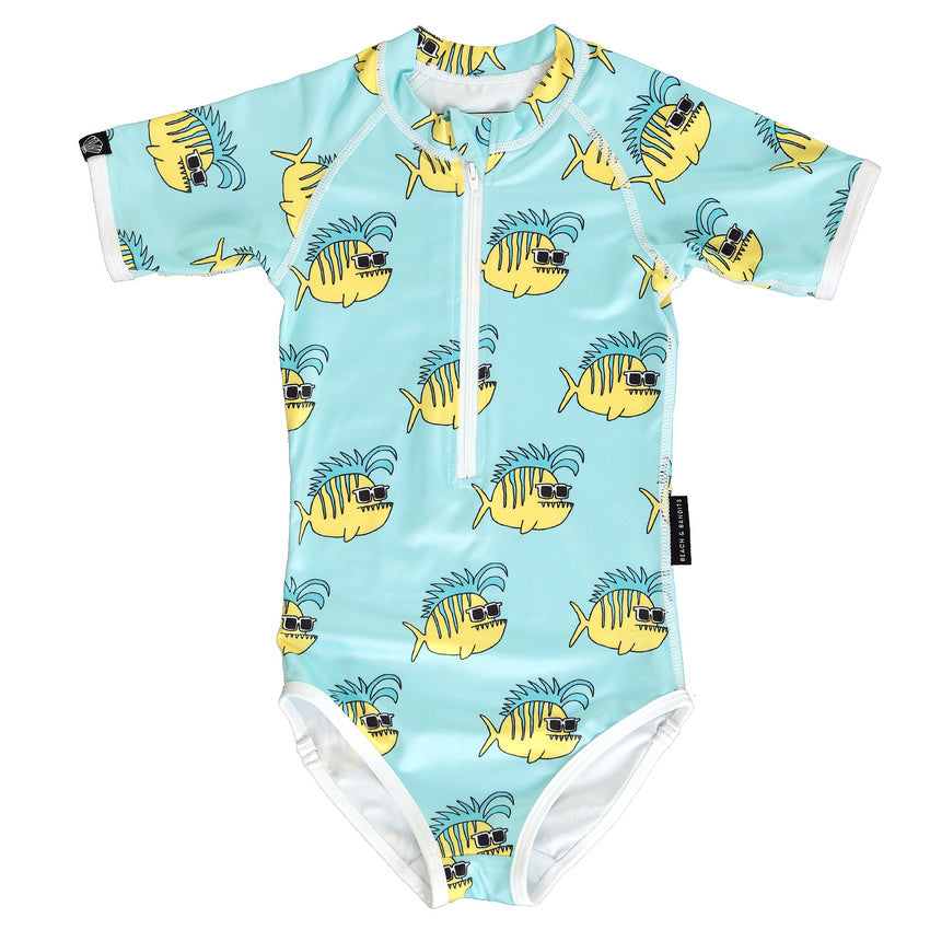 Beach & Bandits Swimsuit Funky Fish Blue