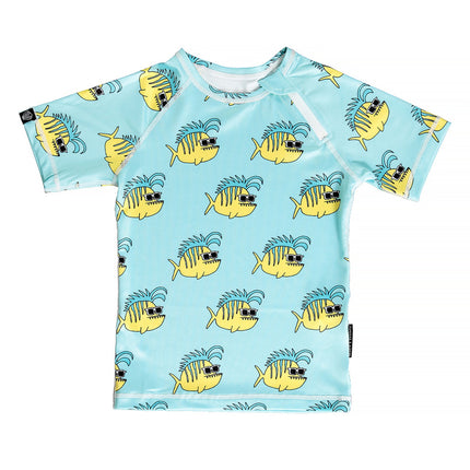 Beach & Bandits Swim Tee Funky Fish Blue