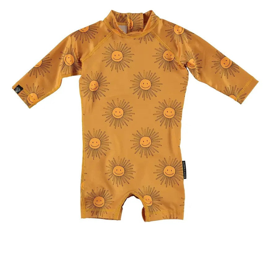 Beach & Bandits Spread Sunshine Babysuit Golden Orange