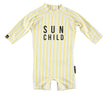 Beach & Bandits Sun Child Babysuit Yellow & White