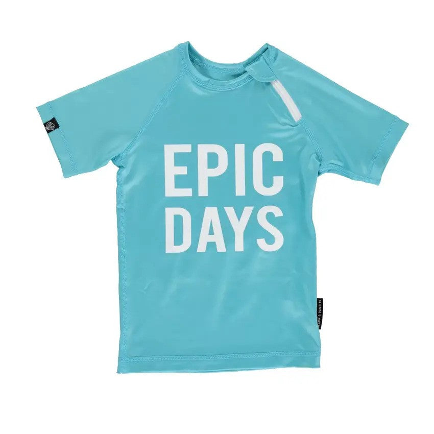 Beach & Bandits Swim Tee Epic Days Blue