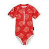 Beach & Bandits Swimsuit Flower Power Red