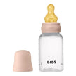 Bibs Baby Bottle Round Nipple Latex (1Pack 150ml) Slow Flow - Blush