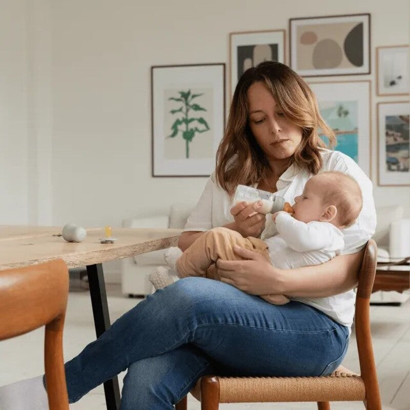 Bibs Baby Bottle Round Nipple Latex (1Pack 270ml) Medium Flow - Sage