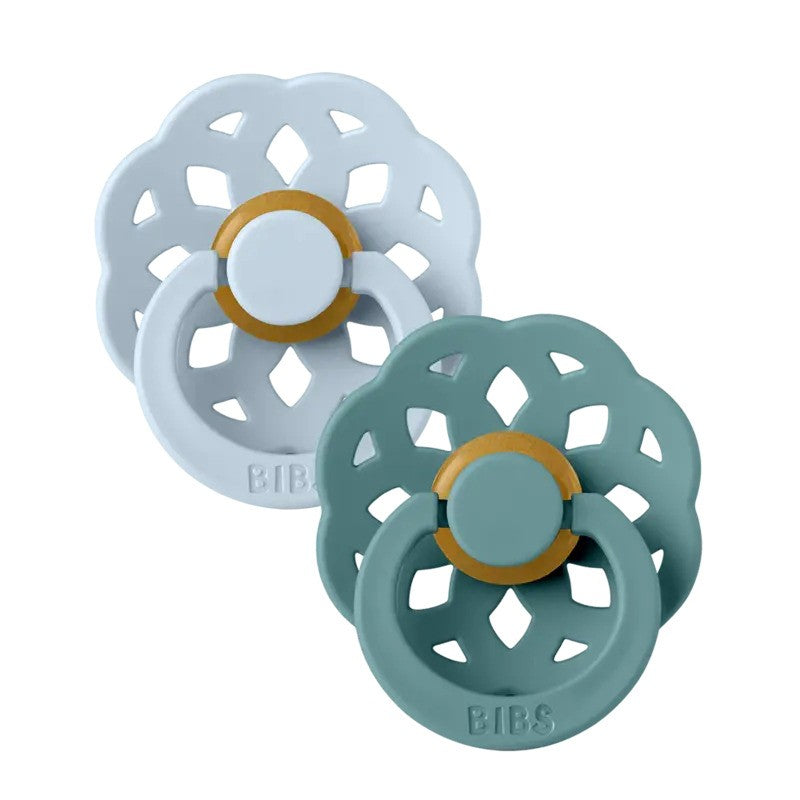 Bibs Boheme 2 Pack Latex - Baby Blue & Island Sea