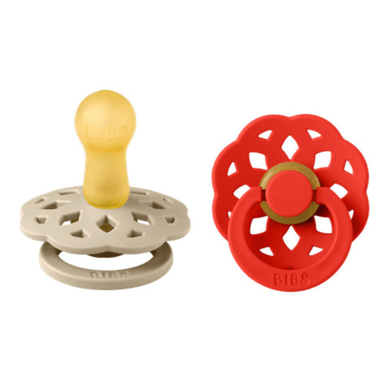 Bibs Pacifier Boheme (2Pack) Latex Vanilla/Candy Apple